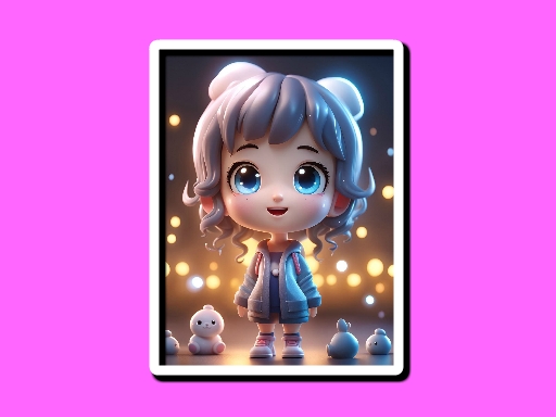 Chibi Doll Hidden Stars online Puzzle game