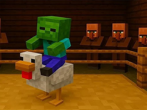 Chicken Jockey hidden lava chicken online Arcade game