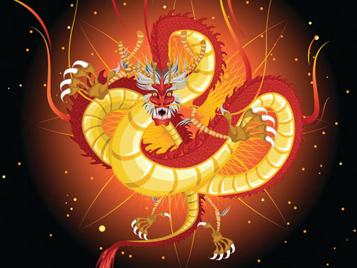 Chinese Dragons Coloring online game