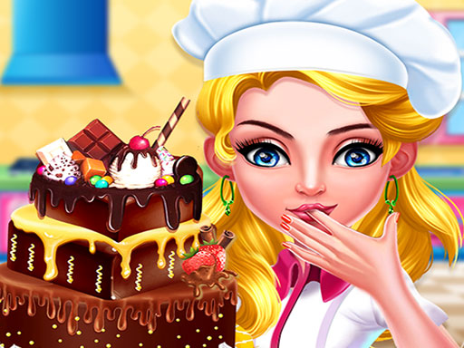 Chocolate cake cooking party online game