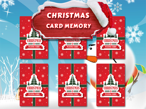 Christmas Card Memory online game