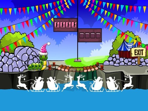 Christmas Caterpillar Escape online game