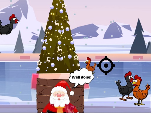 Christmas Chicken Shoot online Arcade game