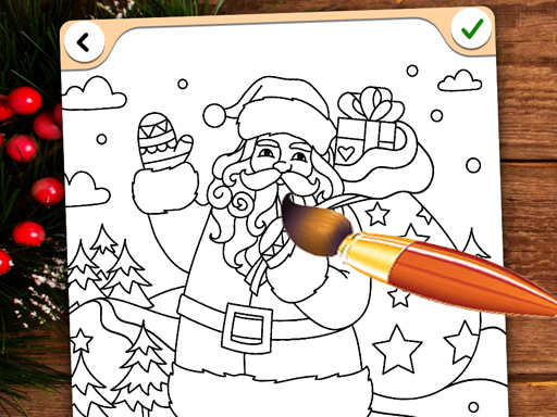 Christmas Coloring Game online game