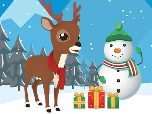 Christmas Deer Jigsaw online game