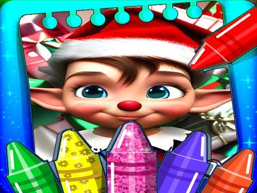 Christmas Elves Coloring Game online game