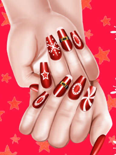 Christmas Fashion Nail Salon online Girls game