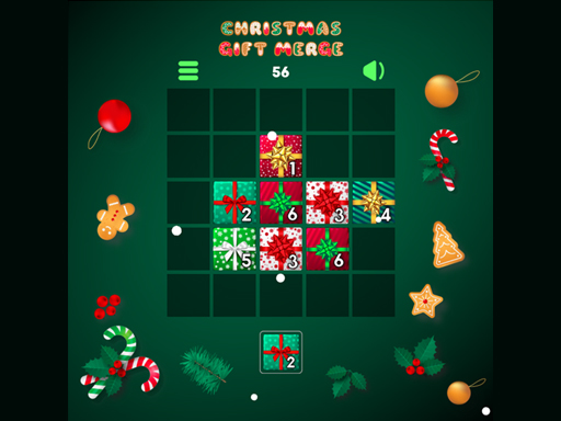 Christmas Gift Merge online Puzzle game