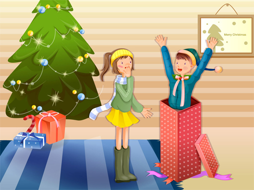 Christmas Lovers Slide online Puzzle game