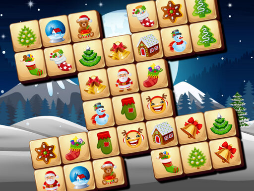 Christmas Mahjong online Puzzle game