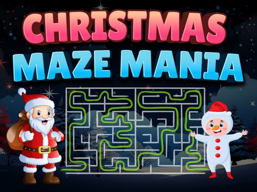 Christmas Maze Mania online Puzzle game