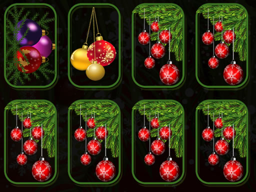 Christmas Ornaments Memory online Puzzle game