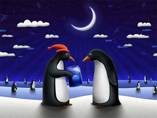 Christmas Penguin Slide online Puzzle game