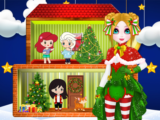 Christmas Puppet Princess House online Girls game