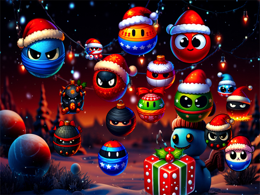 Christmas Rush : Red and Friend Balls online Adventure game
