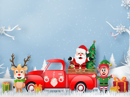 Christmas Trucks Differences online Puzzle game