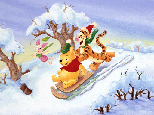 Christmas Winnie Pooh Jigsaw online game