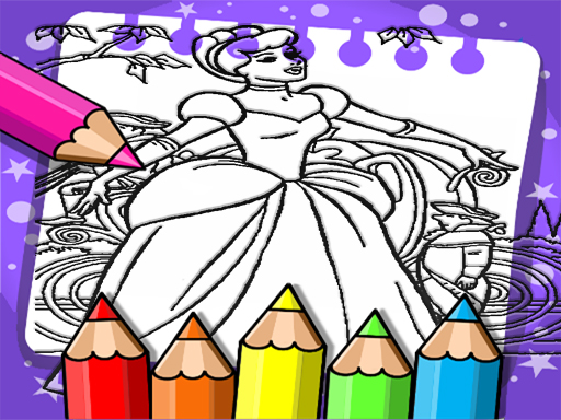 Cinderella Color Book online Puzzle game