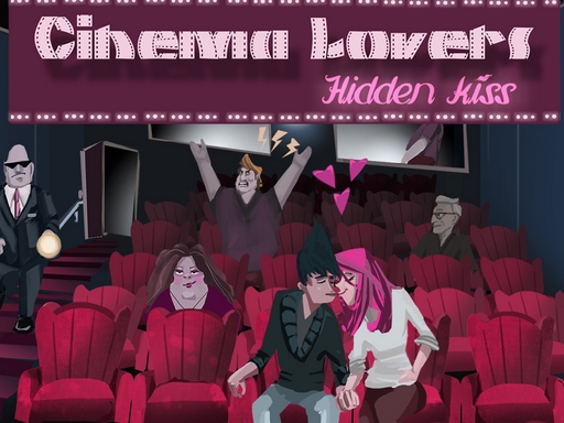 Cinema Lovers Hidden Kiss online Puzzle game