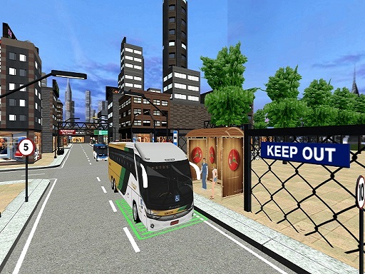 City Coach Bus Passenger Driving :Bus Parking 2021 online Racing game
