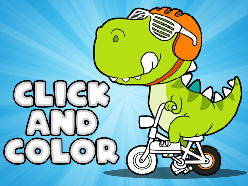 Click And Color Dinosaurs online Hypercasual game