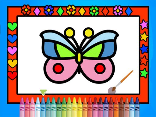 Color and Decorate Butterflies online Girls game