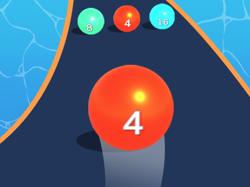 Color Ball Run 2048 online game