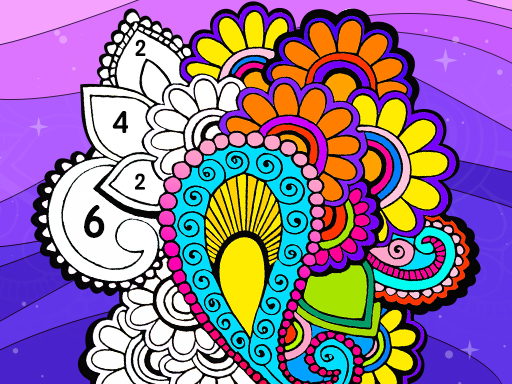 Color Fan Color By Number online game