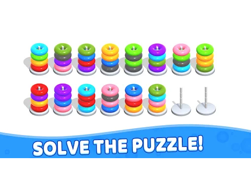 Color Hoop Stack - Puzzle online Sports game