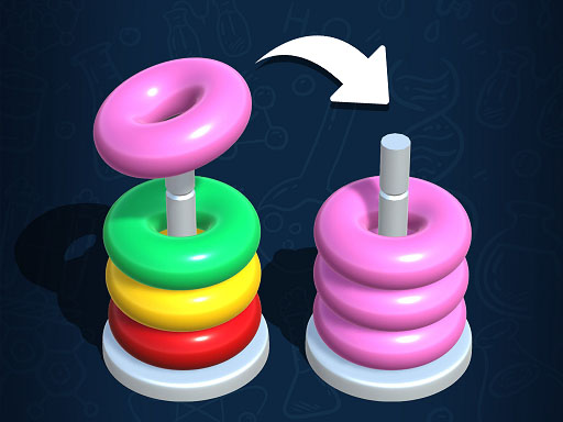Color Hoop Stack online Boys game