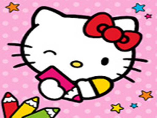 Color & Paint By Number With Hello Kitty online Girls game