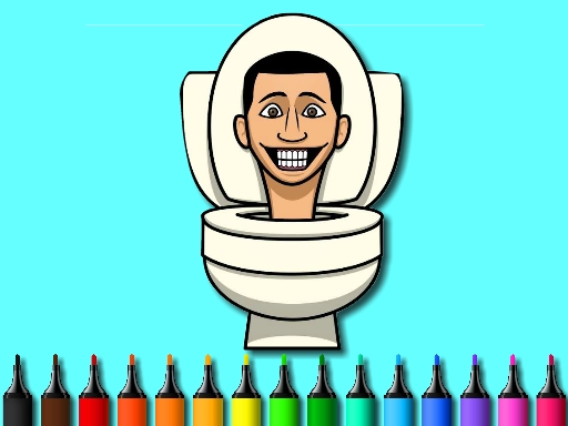 Color Skibidi Toilet online Puzzle game