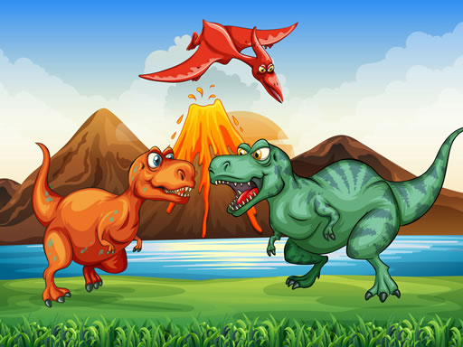 Colorful Dinosaurs Match 3 online Puzzle game