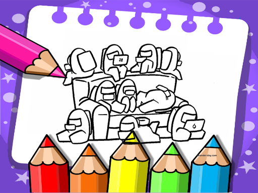 Coloring Book for Among Us online Boys game
