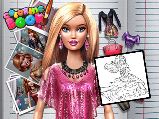 Coloring Book for Barbie online game