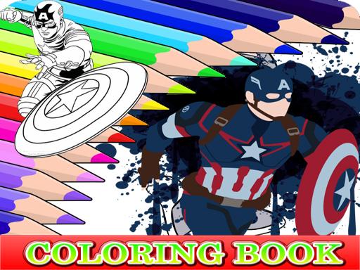 Coloring Book for Captain America online Puzzle game