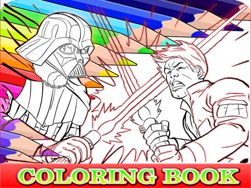 Coloring Book for Darth Vader online Puzzle game