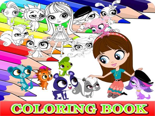 Coloring Book for Littlest Pet Shop online Puzzle game