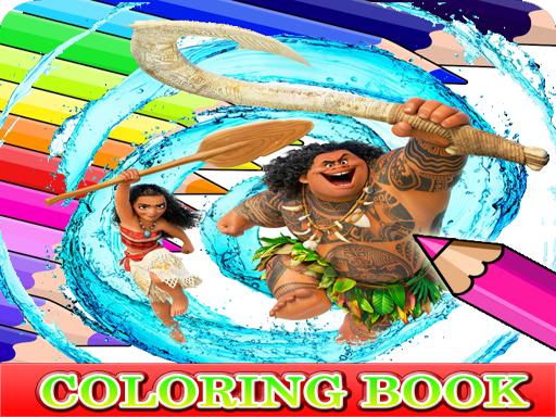 Coloring Book for Moana online Puzzle game