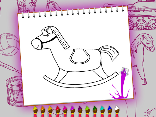 Coloring Book: Toy Shop online Girls game
