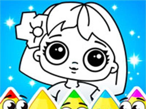 Coloring Dolls Game online Girls game