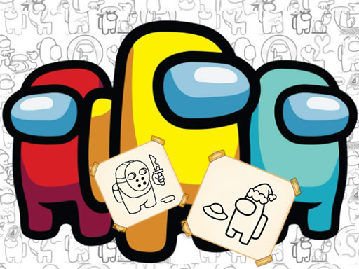 Coloring Games: Among Us online Puzzle game