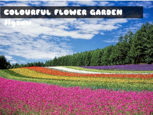 Colourful Flower Garden Jigsaw online game