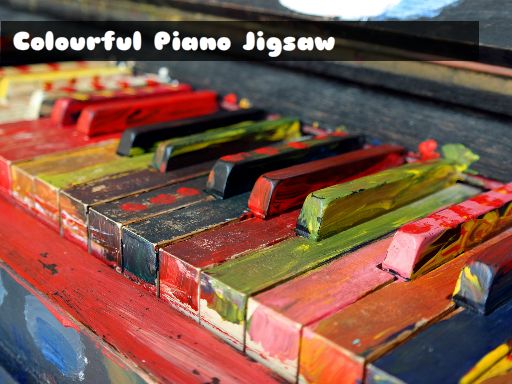 Colourful Piano Jigsaw online game