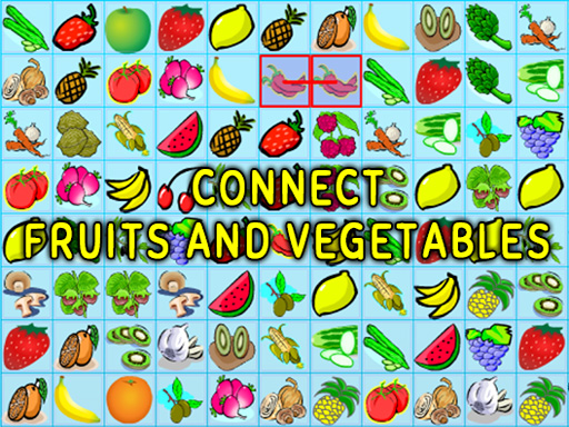 Connect: Fruits and Vegetables online Puzzle game