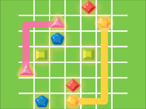 Connect The Gems online Puzzle game