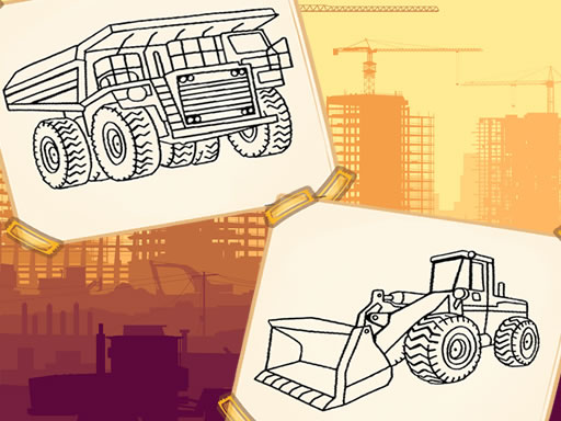 Construction Trucks Coloring online game