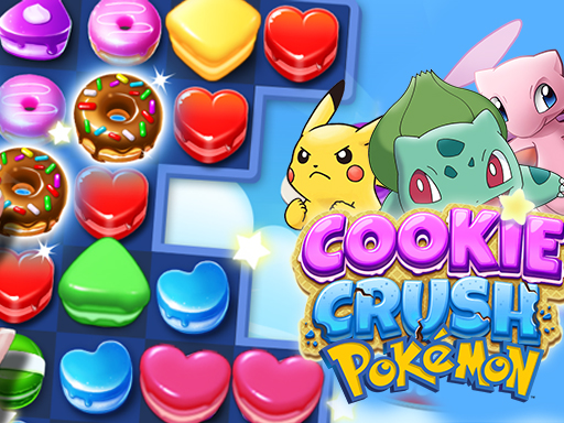 Cookie Crush Pokemon online Puzzle game