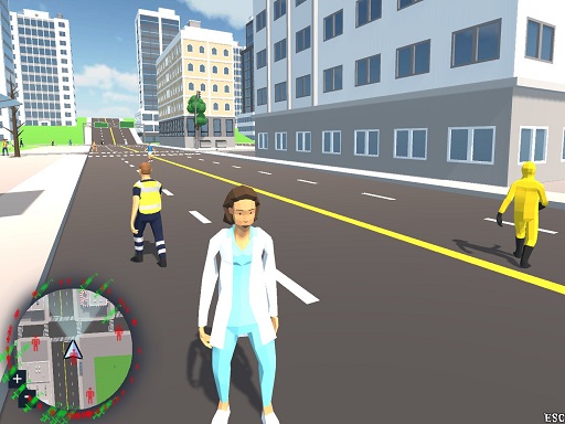 Corona-Virus Crazy Doctor Simulator online game