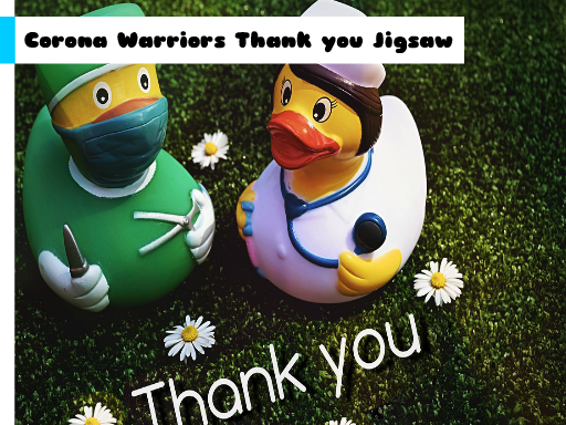 Corona Warriors Thank you Jigsaw online game